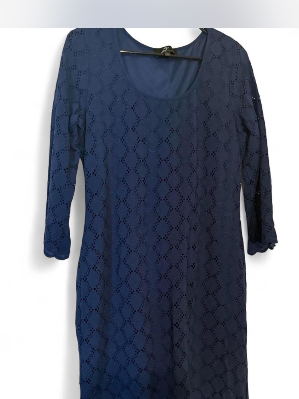 Ronni Nicole Navy Blue Dress - Classic Shift Style Size L